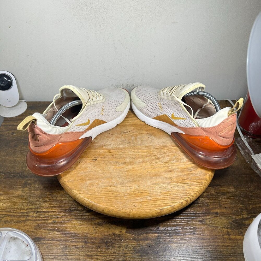 Nike Air Max 270 Light Cream Terra Blush‎ Gold Shoes Women's Size 12 AH6789-203 - Picture 5 of 9